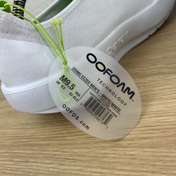 Oofos OOmg eeZee Low Shoe White Recovery Shoes Men's 9.5 EU 42.5 NWT - Picture 9 of 9